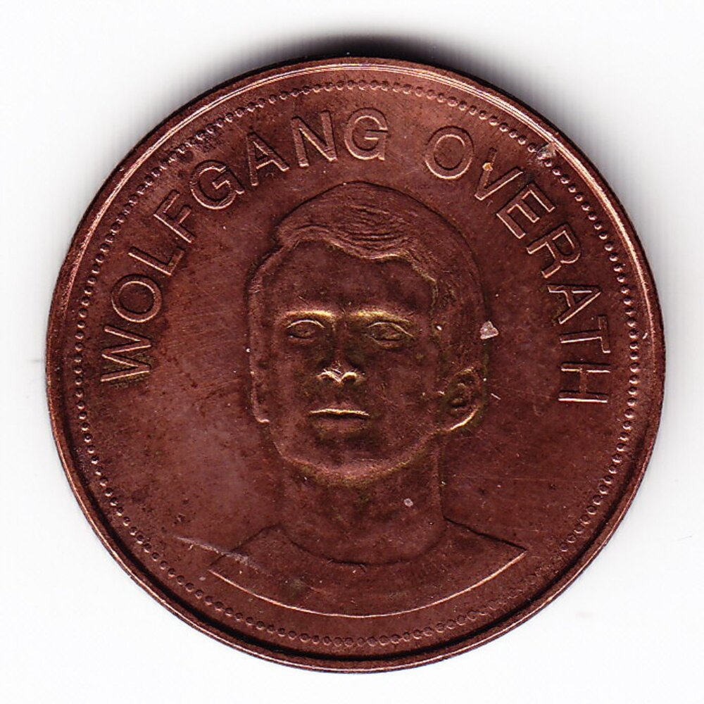 1969 SHELL Germany Wolfgang Overath Football Medal (b75)